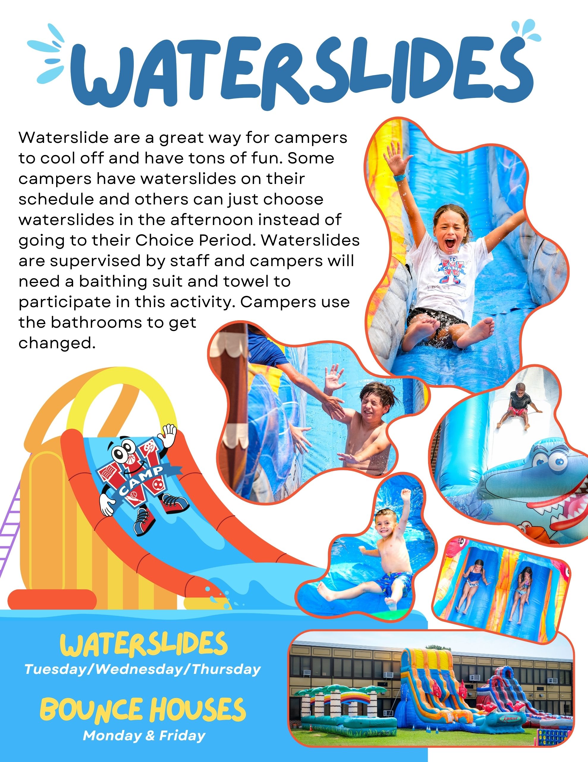 Camp W Summer Camp Waterslide Wednesday