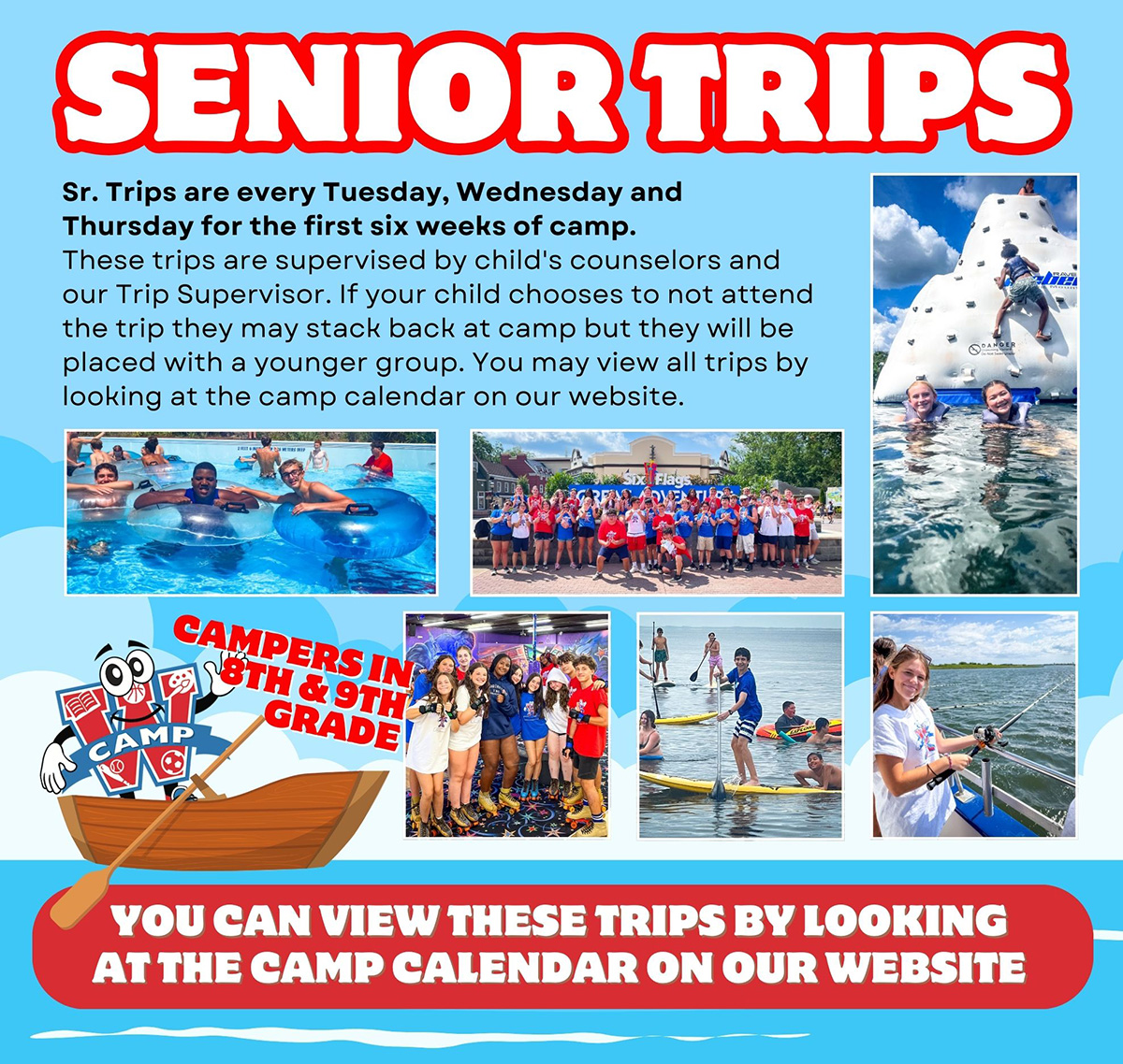 Camp W Summer Camp Trips for Senior Campers